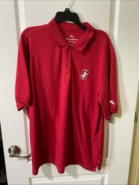 Tommy Bahama Supima Men’s Red Polo Shirt - Logo